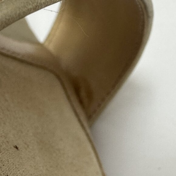 Alexa Marie Women's Gold Glittered Shoes Size 7.5 Strappy Eveningwear - Picture 10 of 11